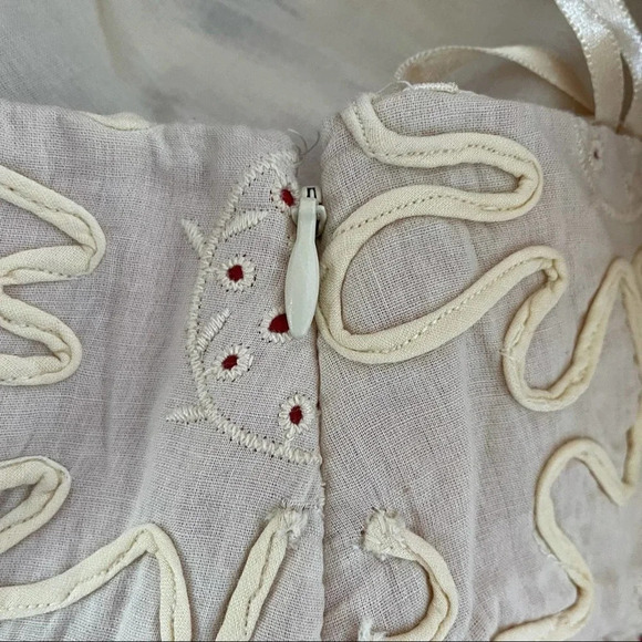 Anthropologie Viola Floral Eyelet Palmetto A-line Skirt Size 2 - Picture 6 of 6